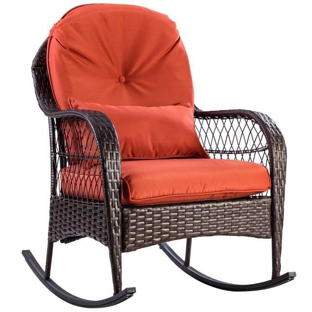 Giantex 4 PCS Steel Frame Patio Furniture Tea Table & Chairs Set Outdoor  Garden