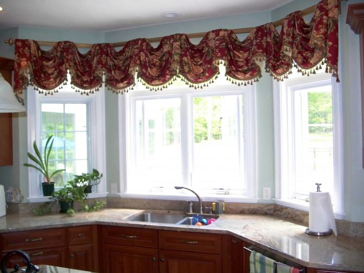 small kitchen window curtains