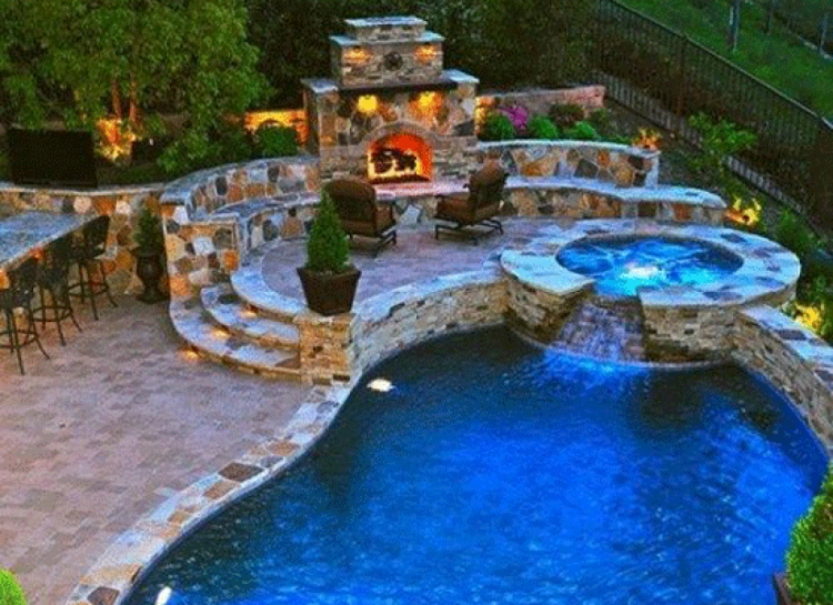 Patio Pool Ideas Patio Design Patio Ideas With Image Of New Cheap Home