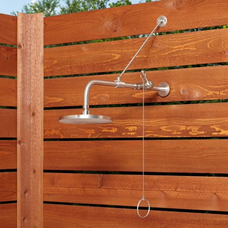 cedar outdoor shower