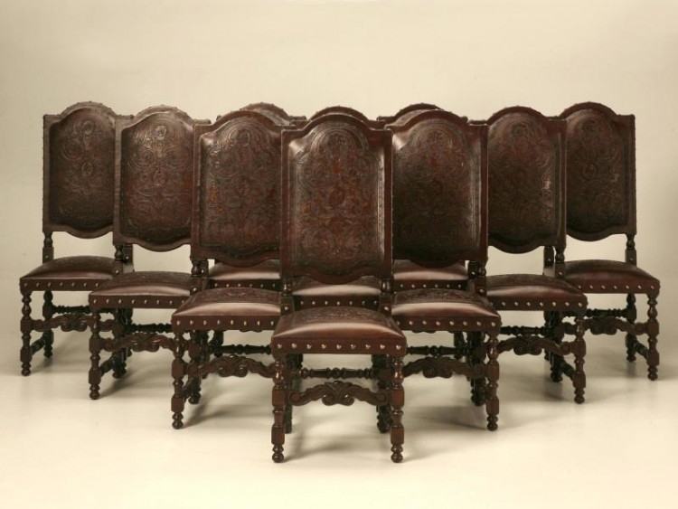dining room chairs leather