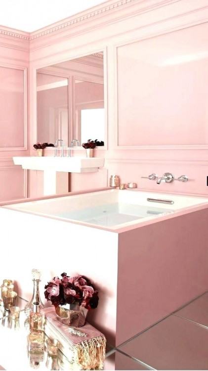 pink bathroom decorating ideas
