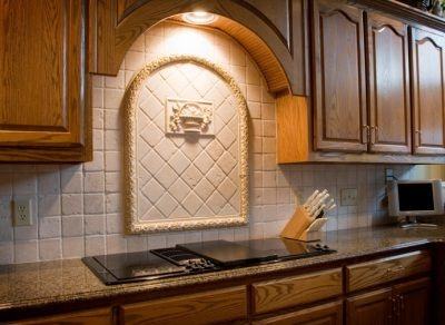 Kitchen Stove Backsplash Tile Designs Over Behind Artifact