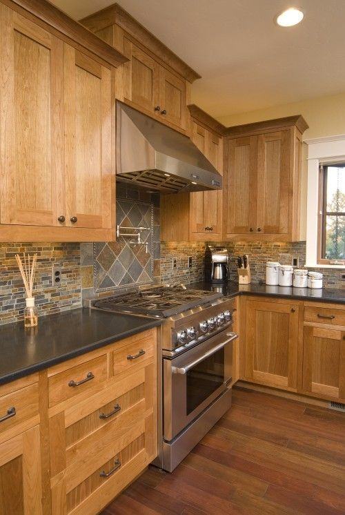 Backsplash Ideas For Oak Kitchen Cabinets