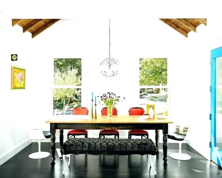 The contemporary Windsor chairs add modern flair,