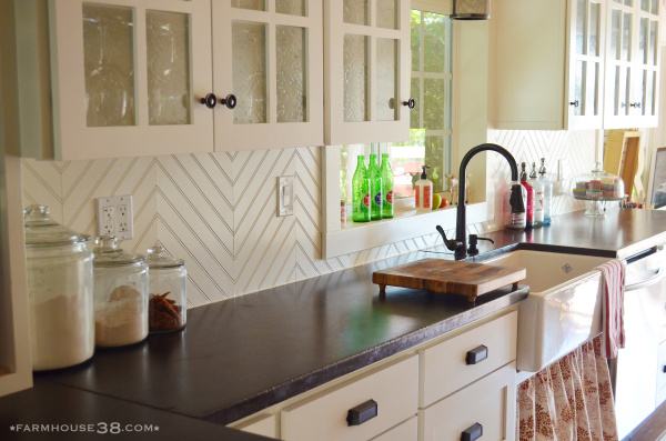 Make a White Subway Tile Temporary Backsplash with removable wallpaper