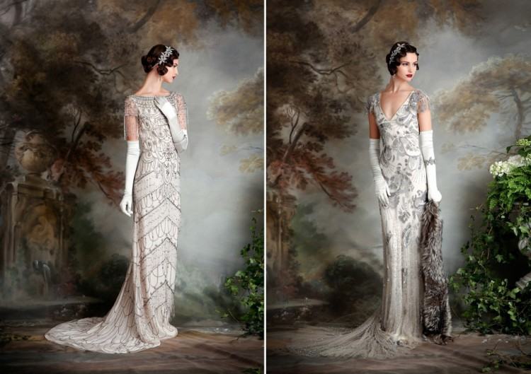 1001 Art Deco Wedding Dress with Beading by Martina Liana
