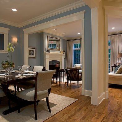 Think about three different areas in the room, a dining area, living area  and an office space