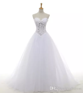 Trumpet/Mermaid Illusion Court Train Tulle Wedding Dress With Beading  Sequins