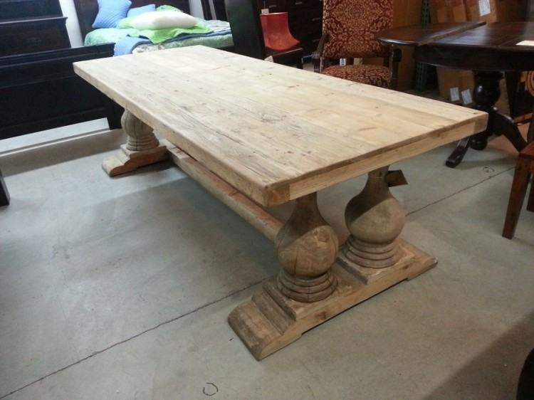 Rustic dining tables can completely transform a room by adding  functionality, character and texture through natural wood