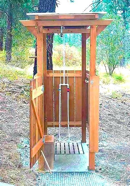 ZODI Outdoor Shower – $170 A quick swim in the brook is our typical bath of  choice, but longer stints off the grid require the occasional ho