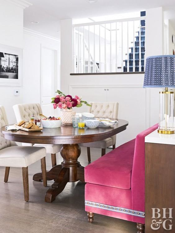banquette dining table